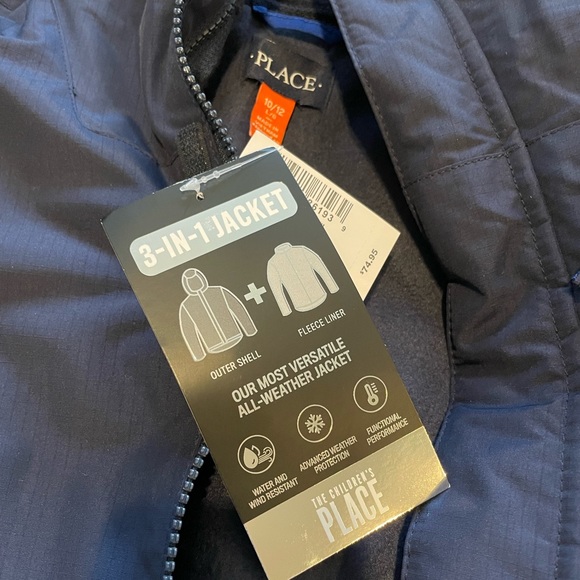 New with tag The Children’s Place 3 in 1 jacket big boy - Picture 2 of 10